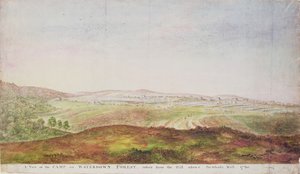 Vista del campamento en Waterdown Forest, 1780